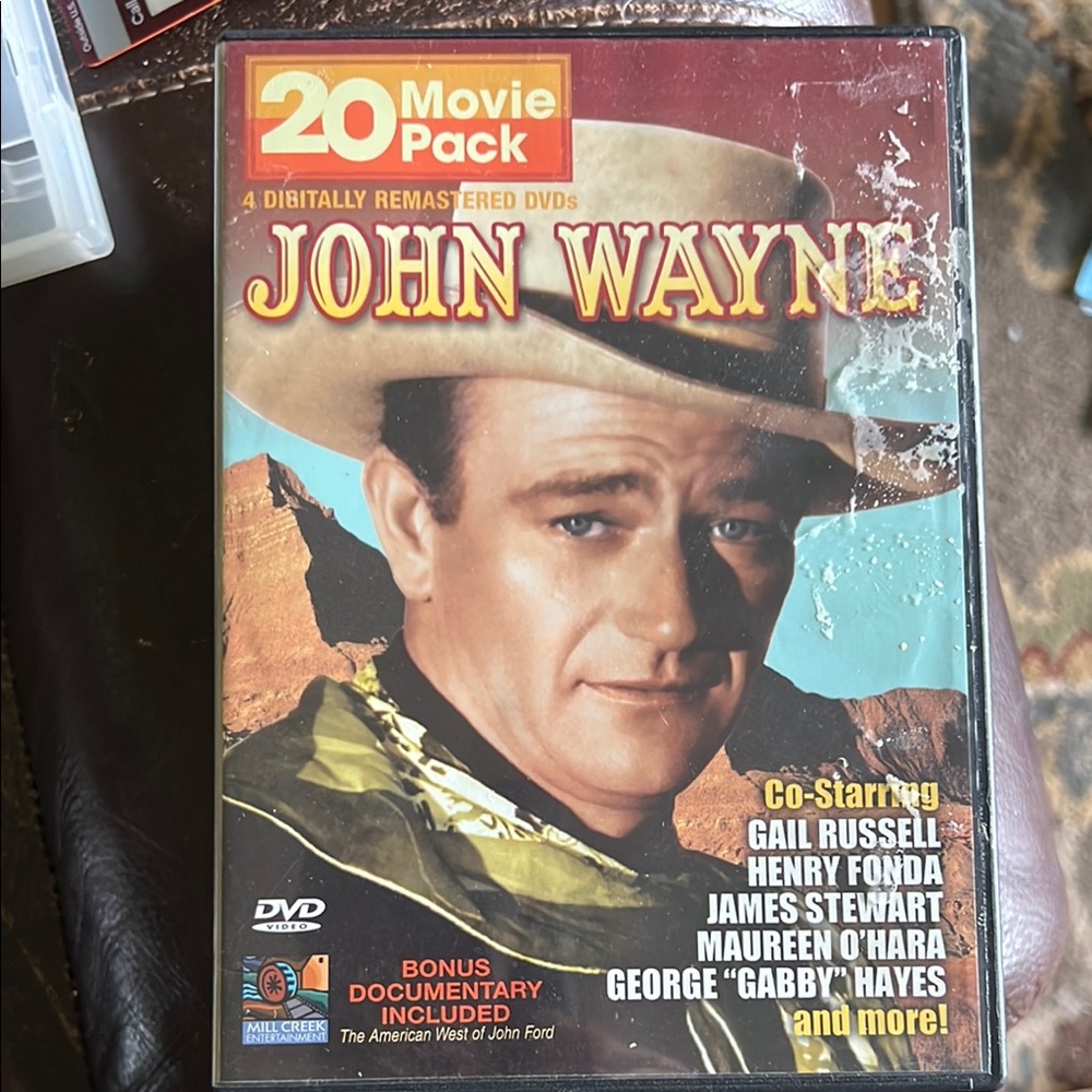 John Wayne, 20 Movies on 4 DVD’s Like New!
